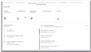 Manager Application on Sustainability Dashboard