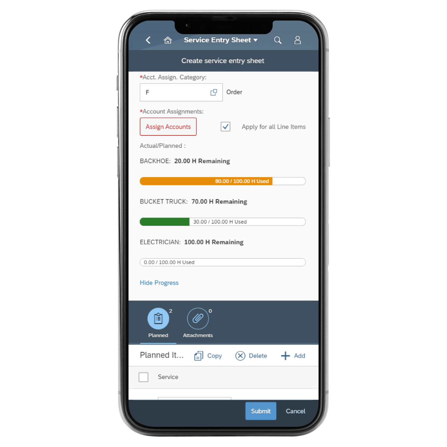 Service Entry Sheets Mobile-1 Service Entry Sheets Mobile-1